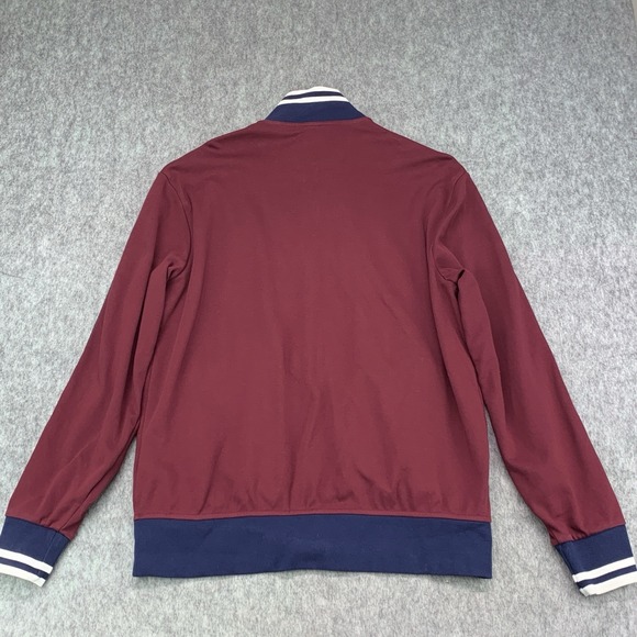 Polo Ralph Lauren Men's Logo Graphic Track Jacket Burgundy Full Zip - Size L - Picture 4 of 14